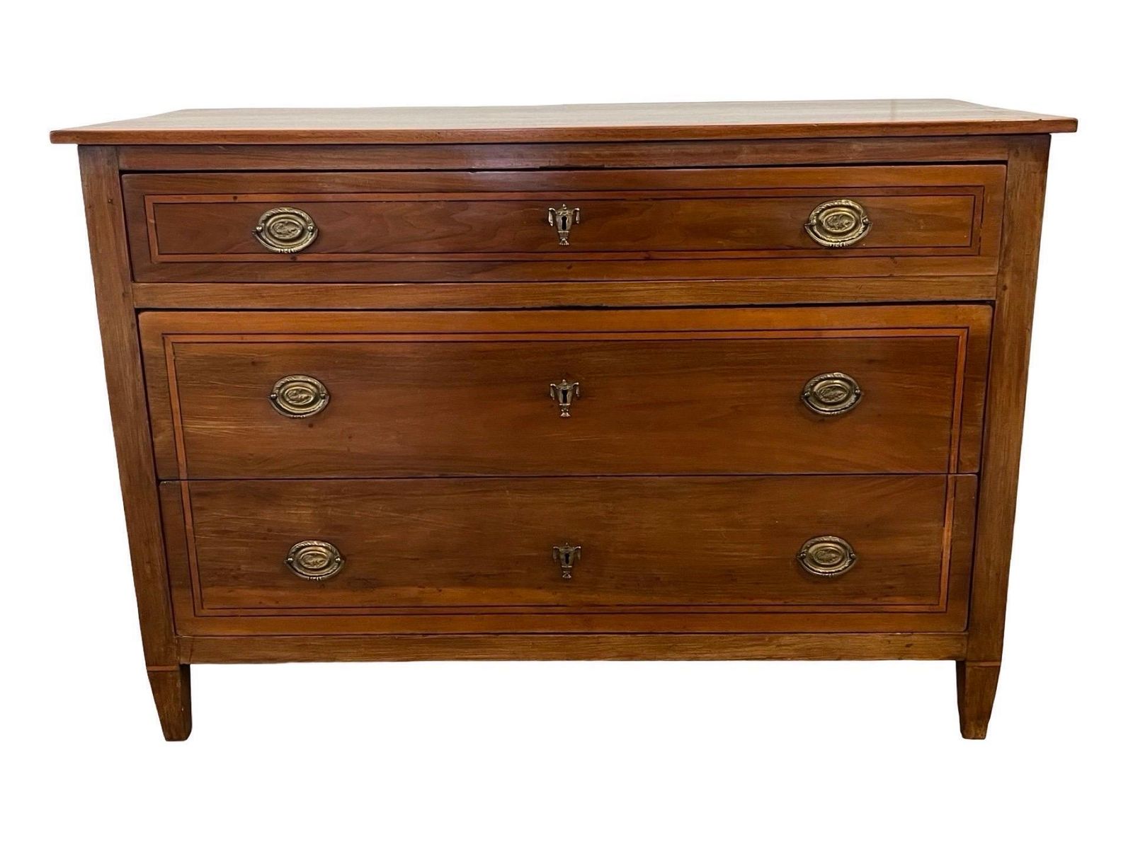 18th Century Italian Walnut Neoclassical, Louis XVI Commode / Chest Of Drawers photo Furniture