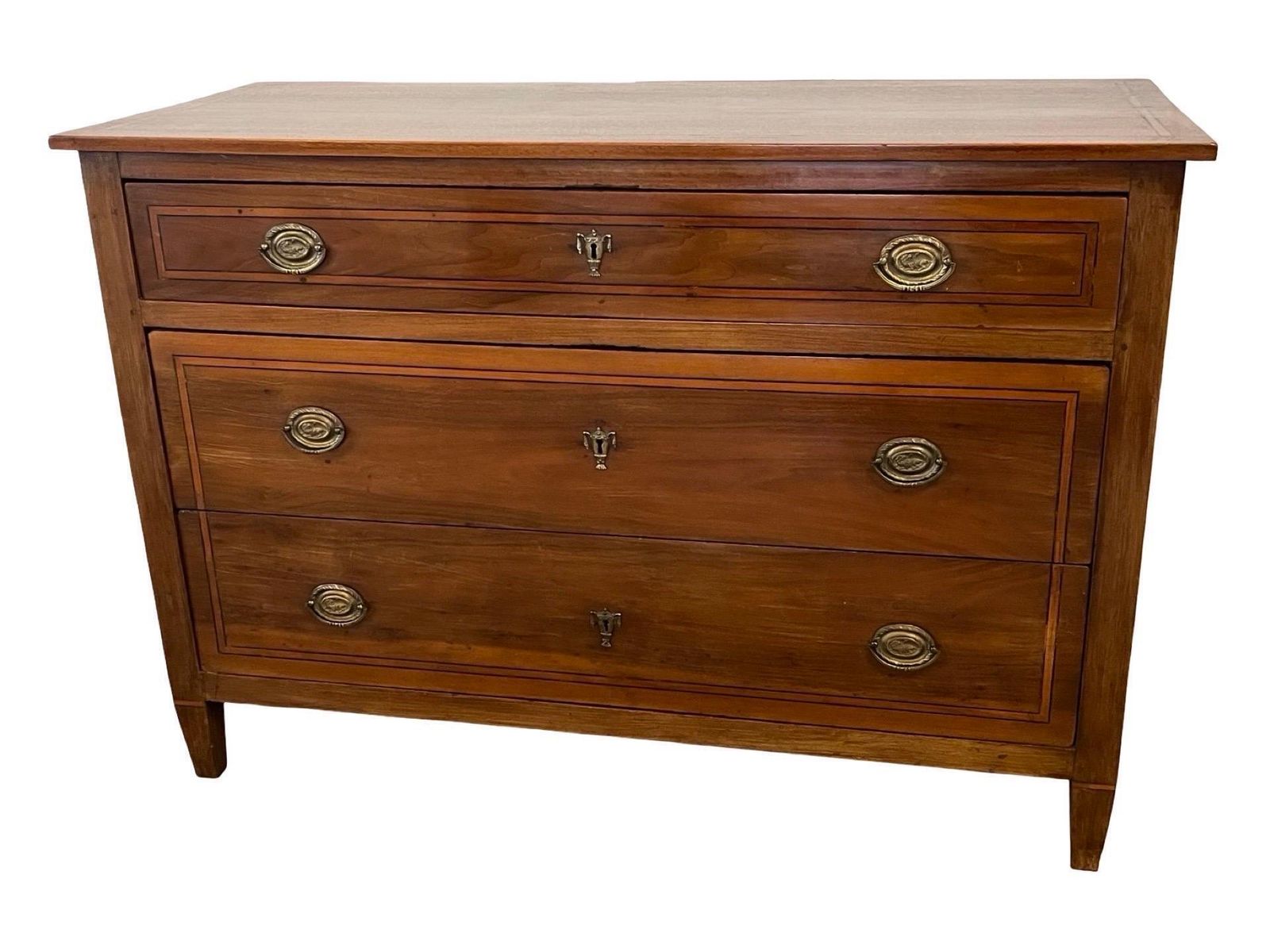 photo for sale 18th Century Italian Walnut Neoclassical, Louis XVI Commode / Chest Of Drawers