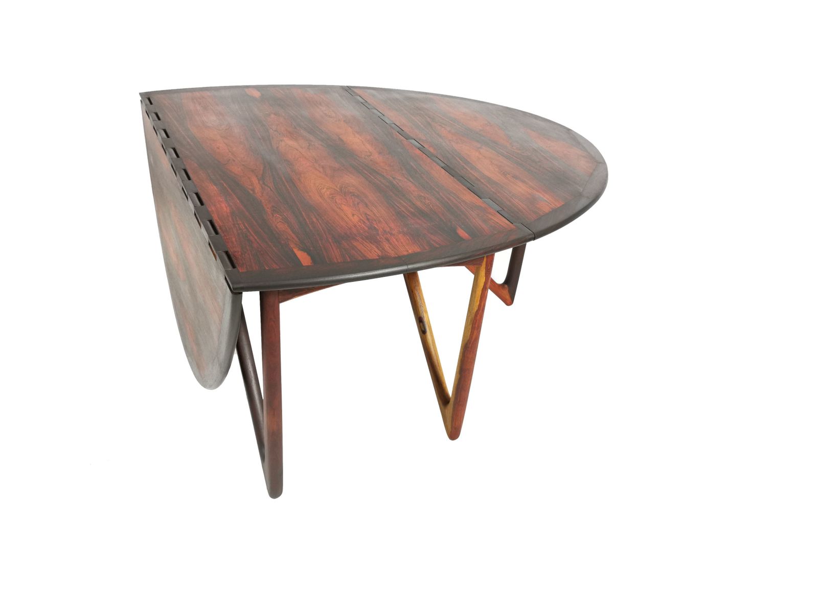 A Mid Century Rosewood Drop Leaf Dining Table By Kurt østervig For Jason Møbler photo furniture
