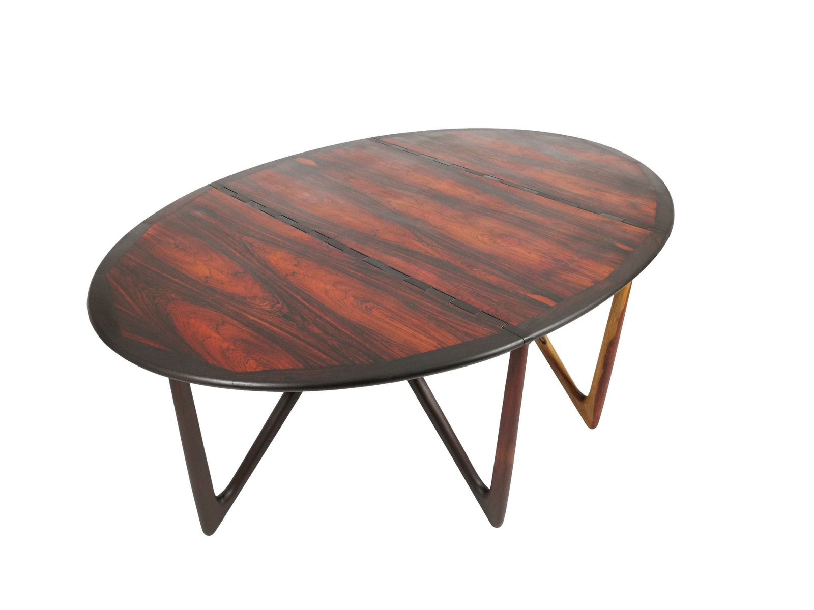 Furniture A Mid Century Rosewood Drop Leaf Dining Table By Kurt østervig For Jason Møbler photo