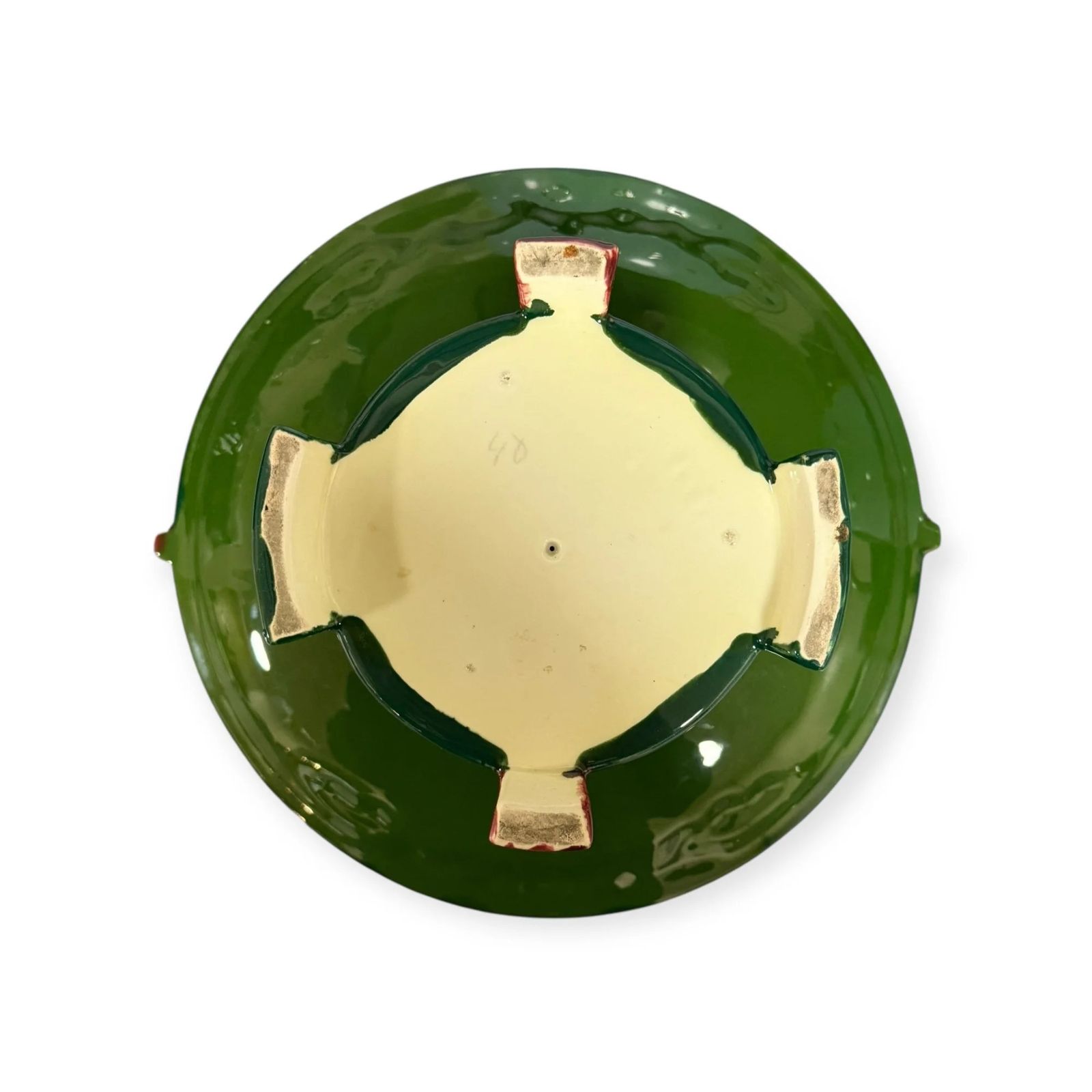 photo vinterior Villeroy & Boch Majolica Pedestal Comport / Tazza Germany, C.1900–1910