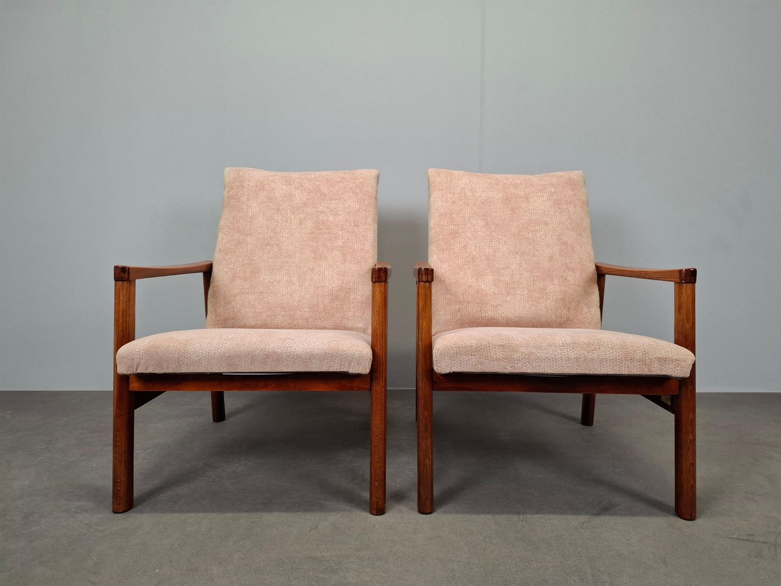 Pair Of Ton Mid Century Modern Armchairs, Czechoslovakia, 1970s photo furniture