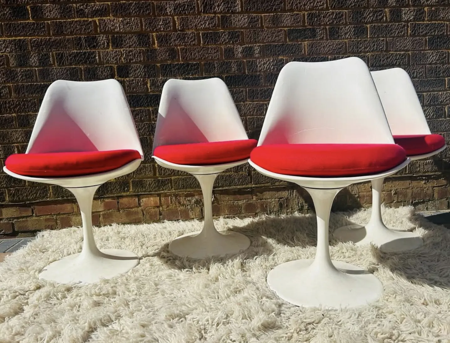 Rudi Bonzanini Tulip Dining Chairs   8 Available With Markers Mark