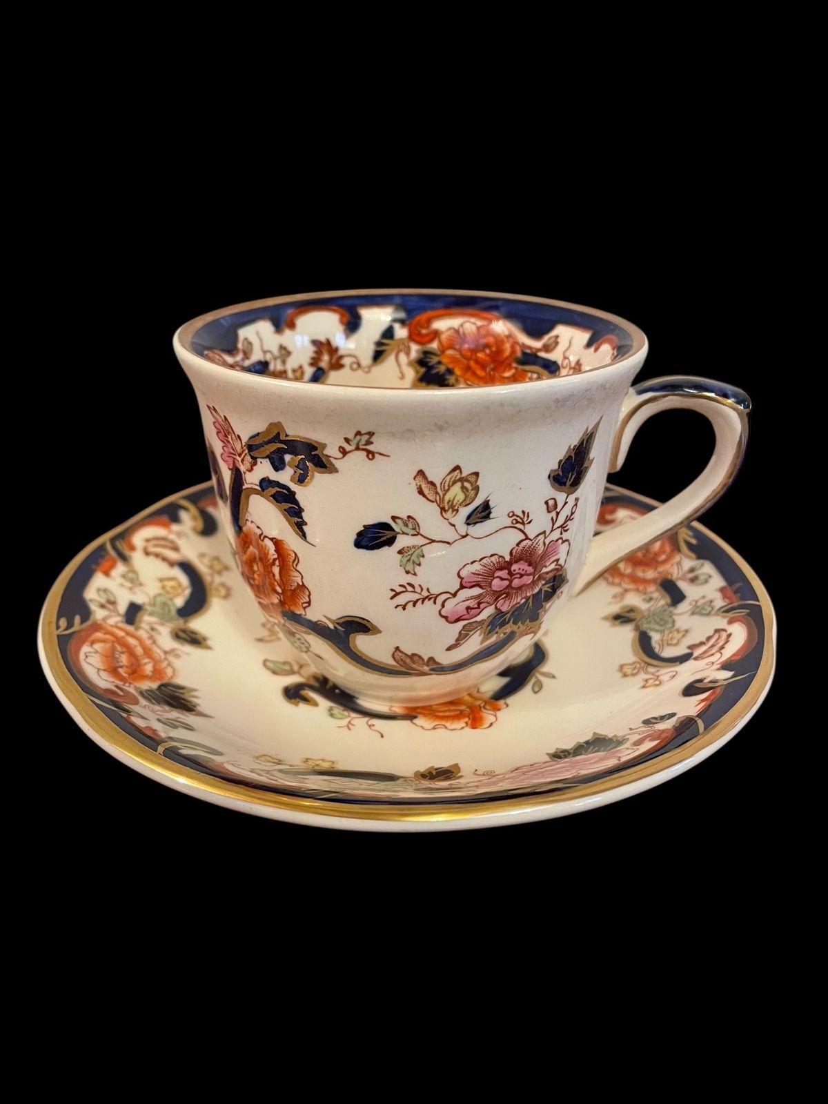 Set Of Six Masons Ironstone Blue Mandalay Tea Cup & Saucer   First Quality photo buy