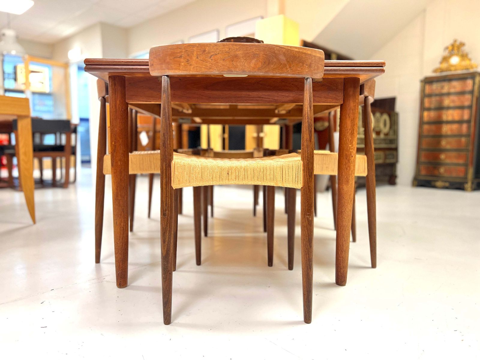 Set Of 6 Arne Hovmand Olsen For Mogens Kold, Model Mk200, Danish Dining Chairs photo vinterior