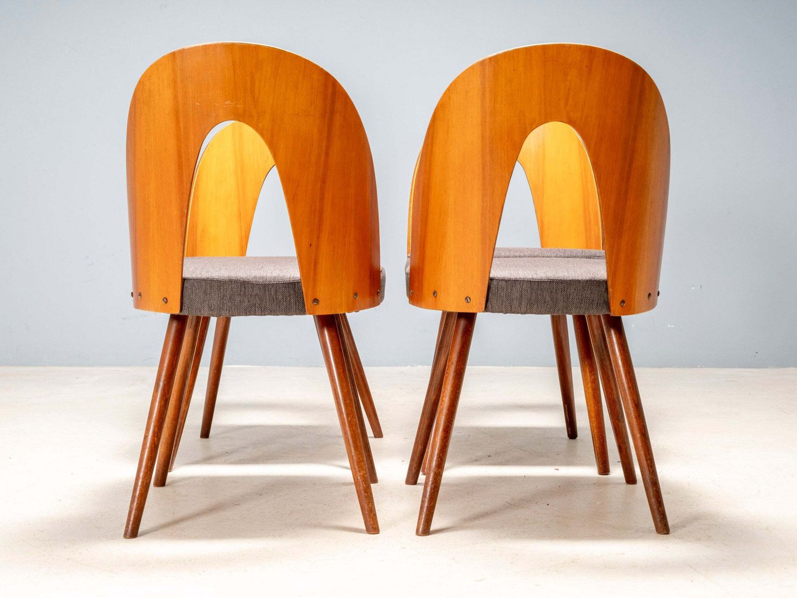 Antonín šuman Eetkamerstoelen, Tatra Nábytok, Tsjecho Slowakije Jaren 1960 photo Meubels