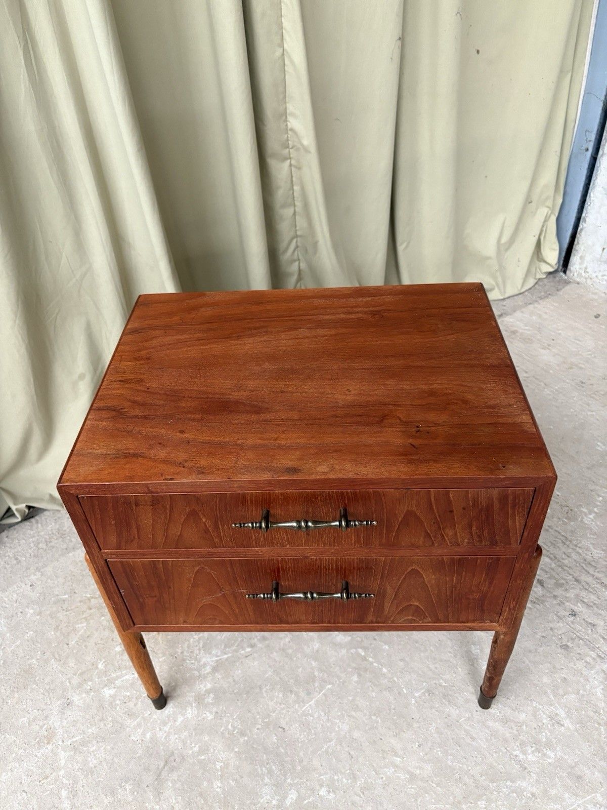 photo for sale Vtg Mid Century Danish Teak Chest Of Drawers Bedside Scandi Retro R1020