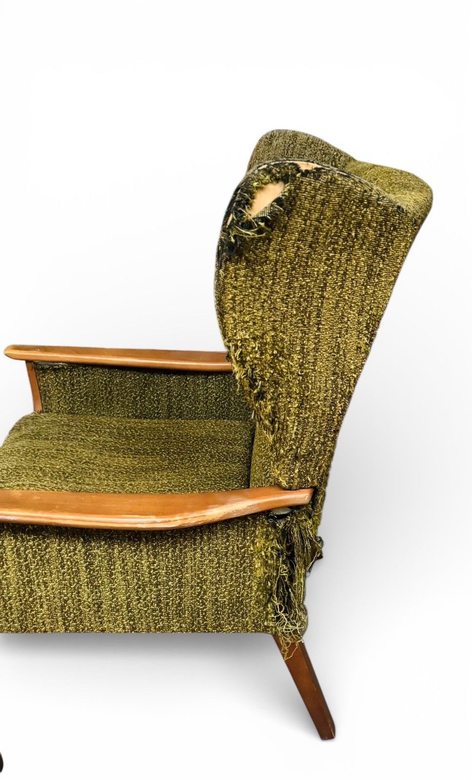 Two Mid Century Wing Back Beech Armchairs Parker Knoll And Cintique Project photo Furniture