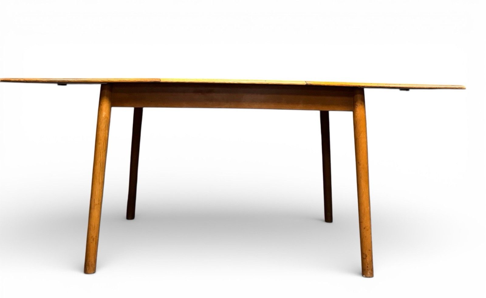 Dalescraft Teak Dining Table Extending Butterfly Leaf Rare Mid Century C1960s photo vinterior