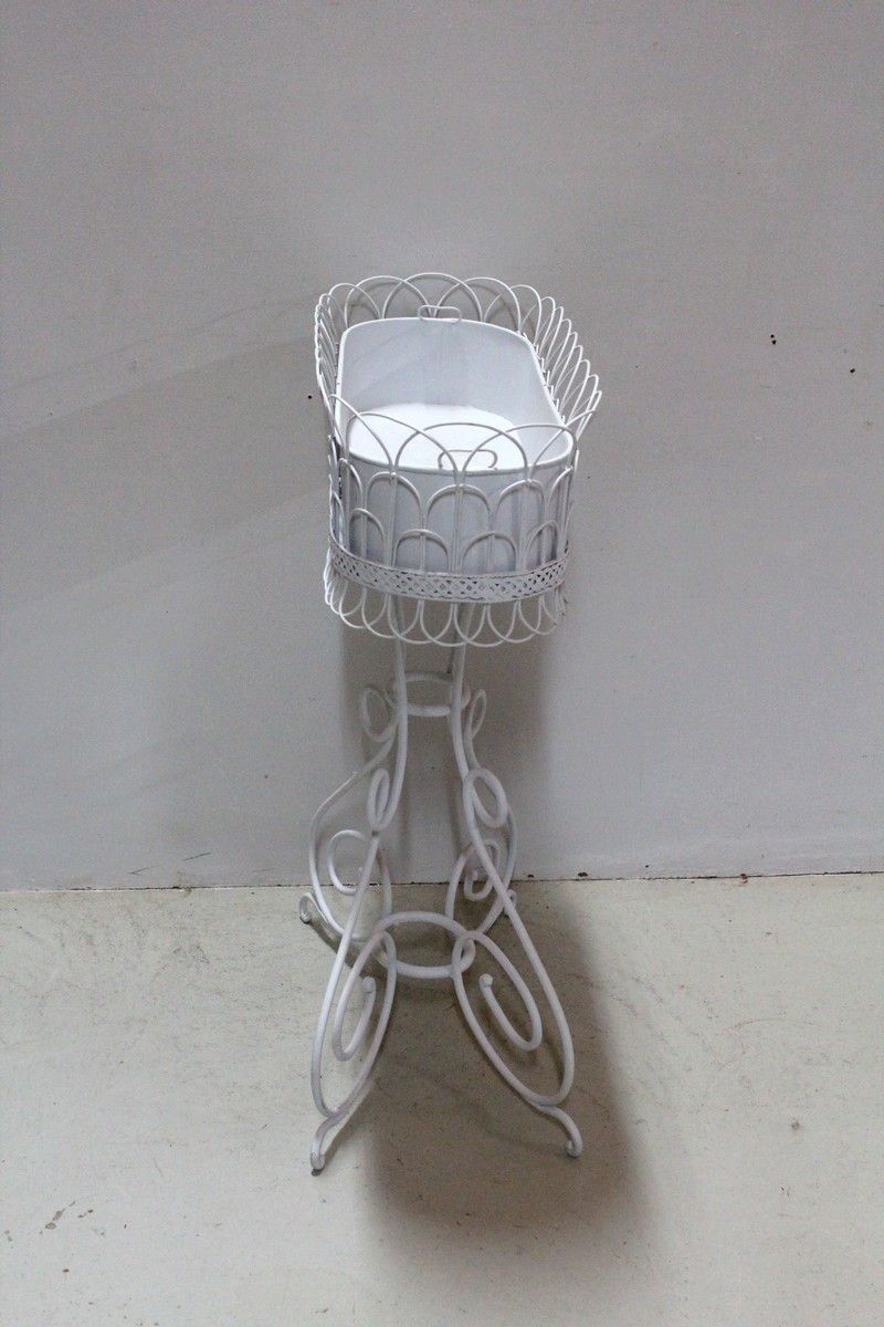Planter In Sheet Metal And Wrought Iron 20th Century photo Home Decor