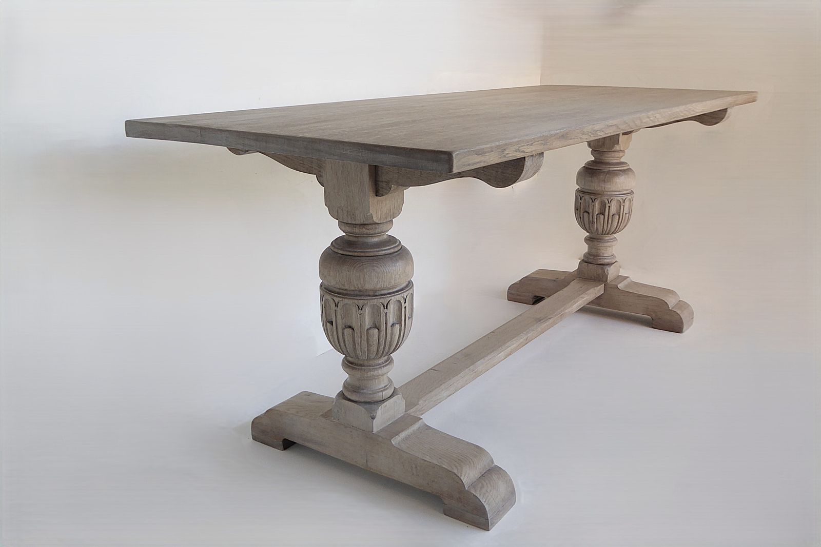 photo vintage Antique French Refectory Weathered Dining Kitchen Table  Spend 2500.00 In One Transaction And Get 10 Precent Discount