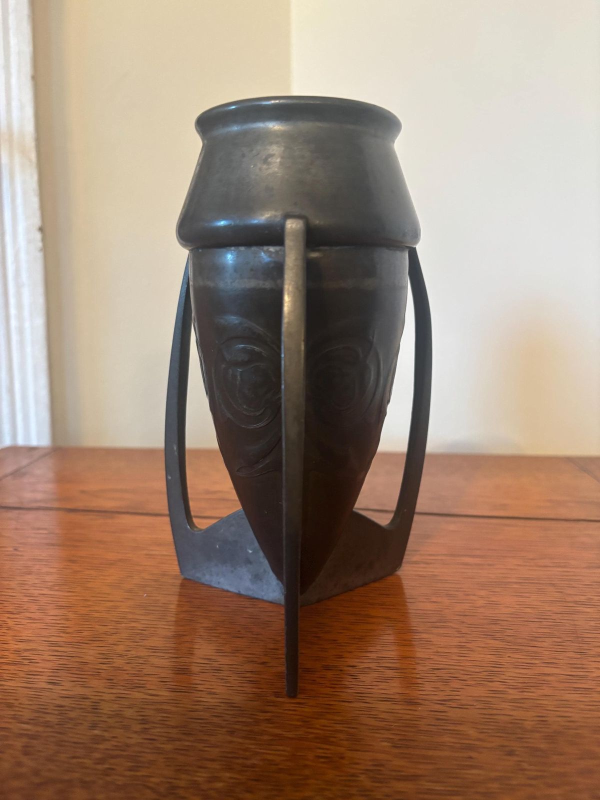 Archibald Knox Liberty & Co Tudric Pewter Vase "Rocket Bomb Vase" photo Home Decor