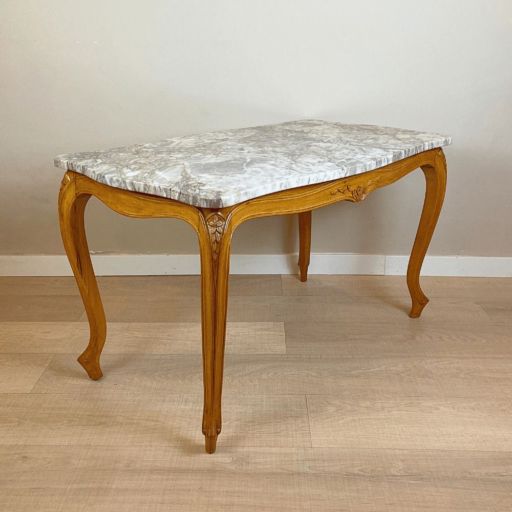 Louis XV Style Coffee Table, Spain, 1940's photo vinterior
