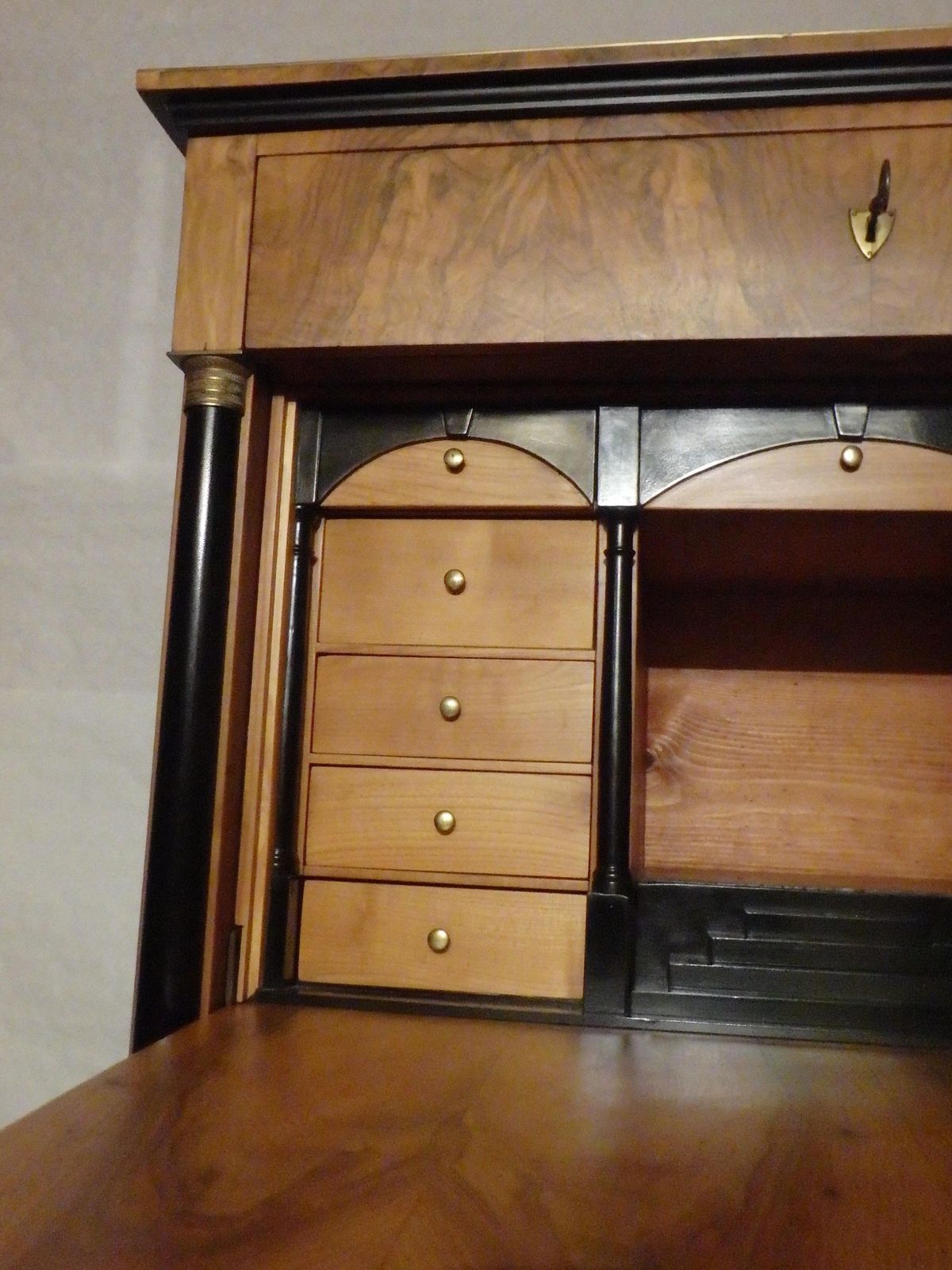 photo vinterior Emipire Secretaire Walnut With Secret Drawer