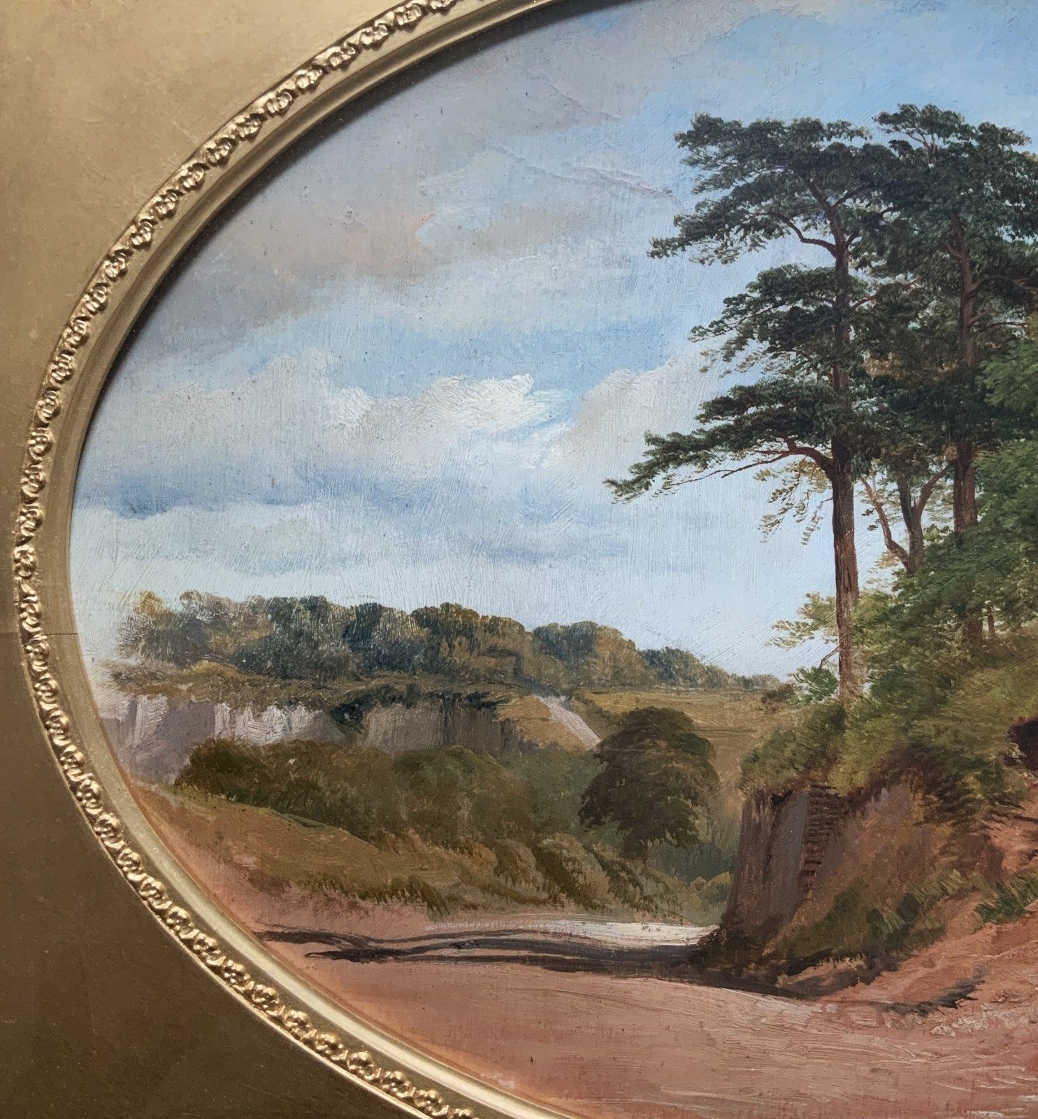 Attrib: James Thomas Linnell (1826 1905) Fine Country Landscape Oil Painting photo vinterior