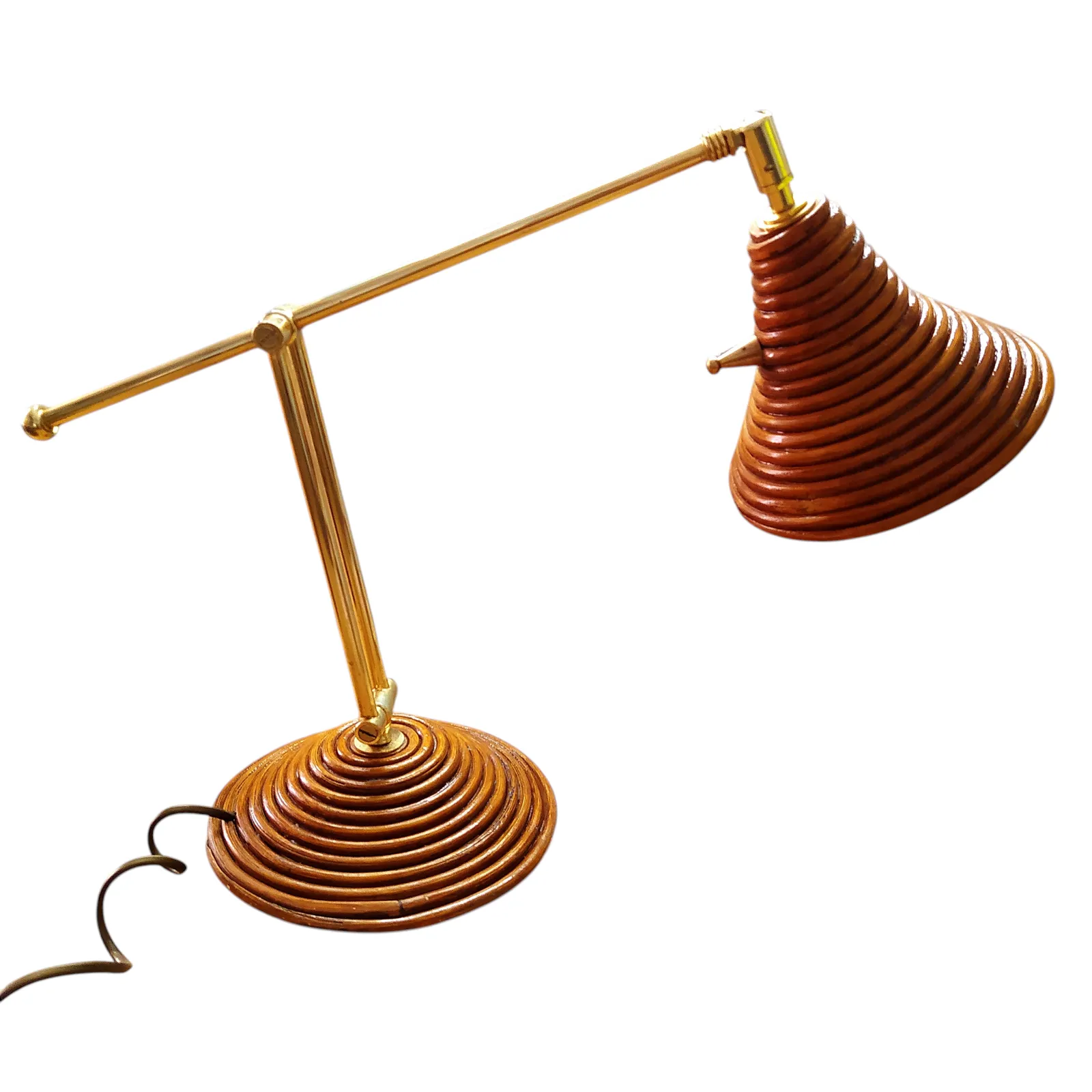 1960's Articulated  Pencil Reed Table Lamp. photo buy