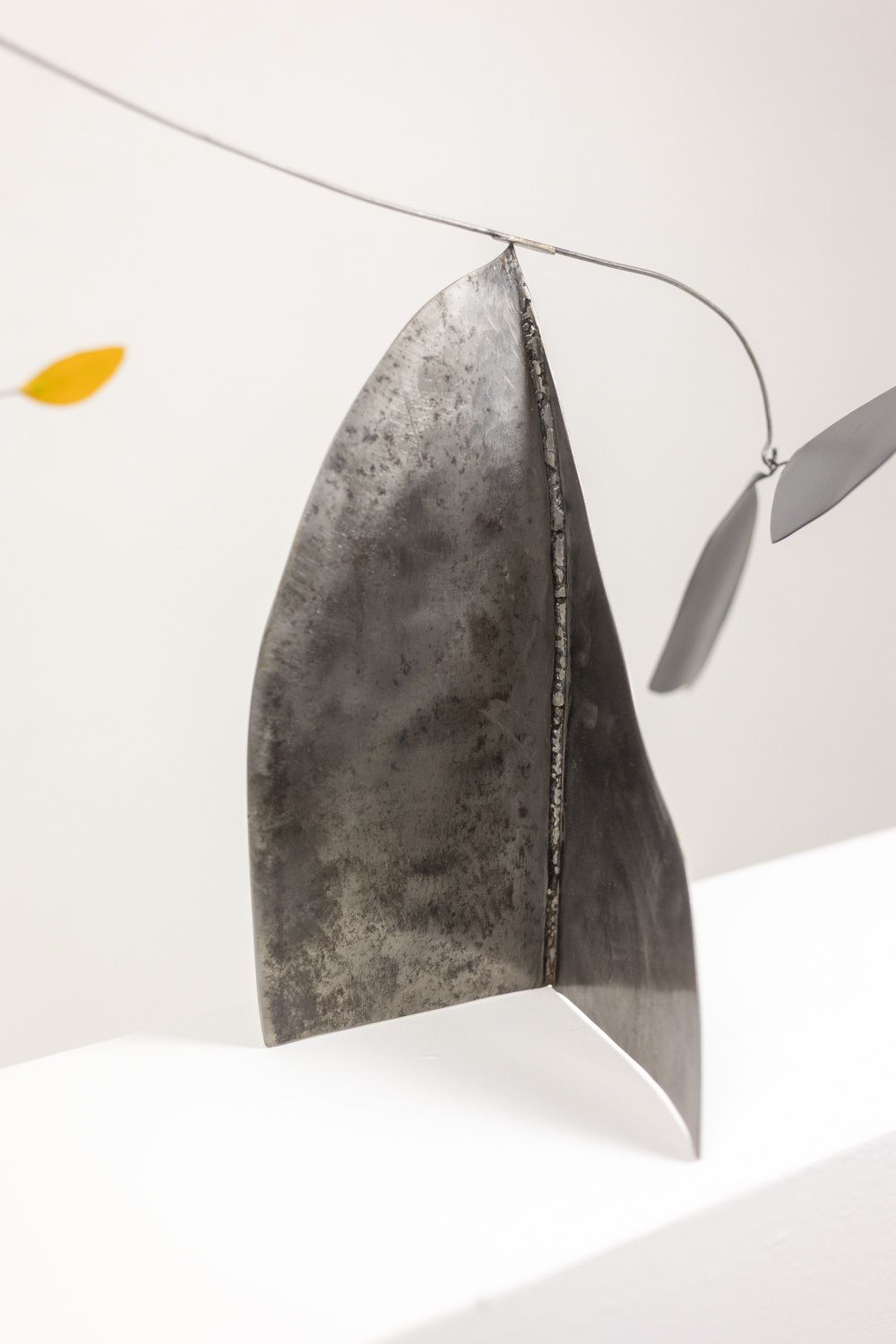 Olivier Vonet Sculpture In Black, Red, And Yellow Lacquered Metal. Contemporary photo for sale