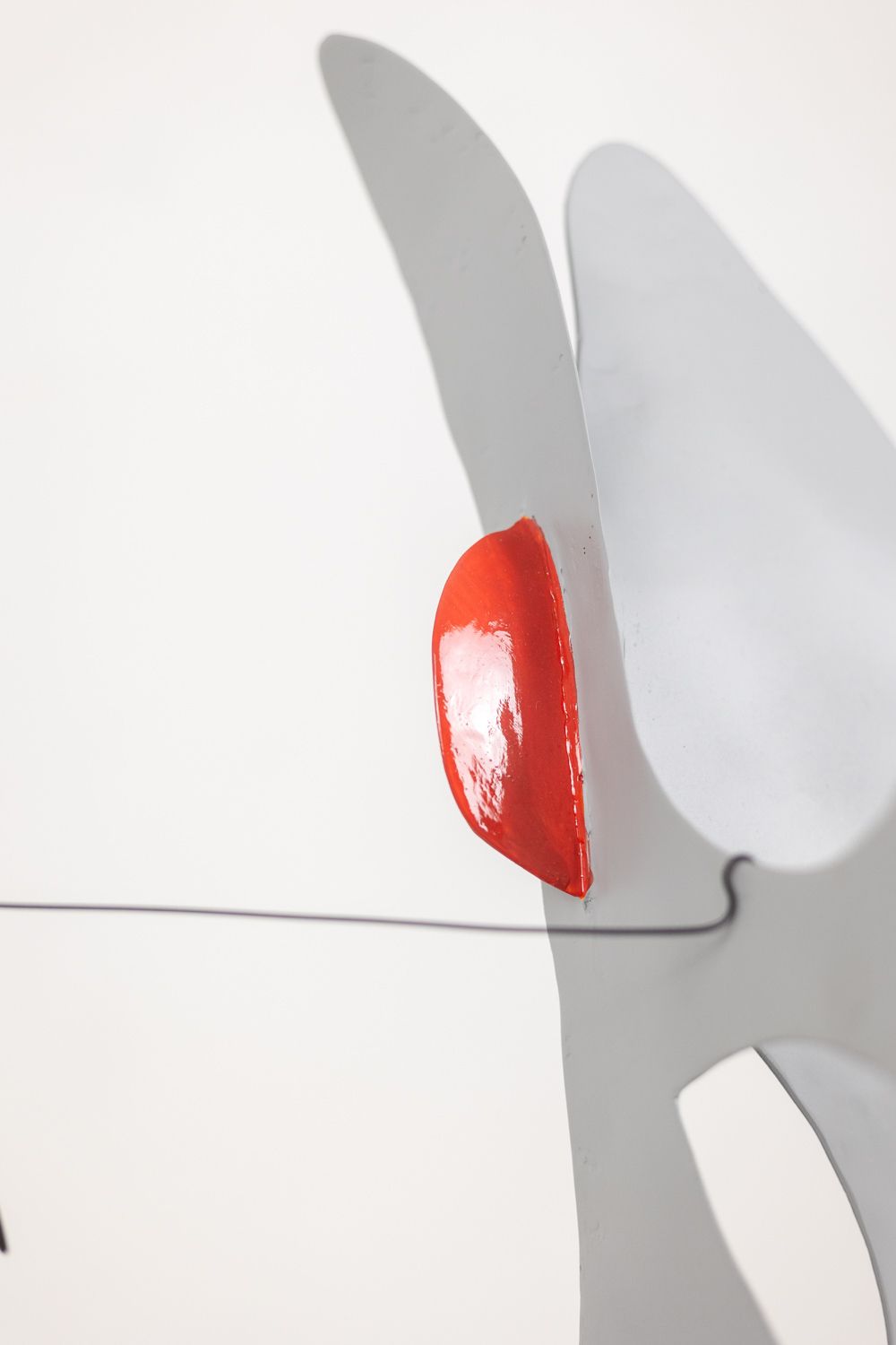 Olivier Vonet Sculpture In Black, Blue, And Red Lacquered Metal. Contemporary photo 3300.0
