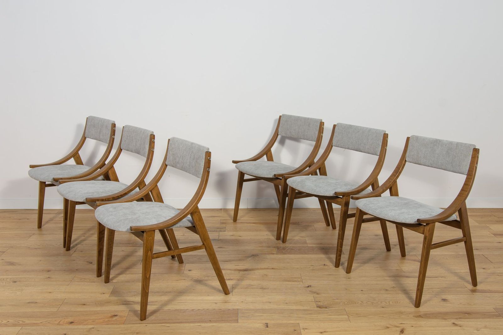 Polish Ski Jumper Chairs From Zamojska, 1970s, Set Of 6 photo vinterior