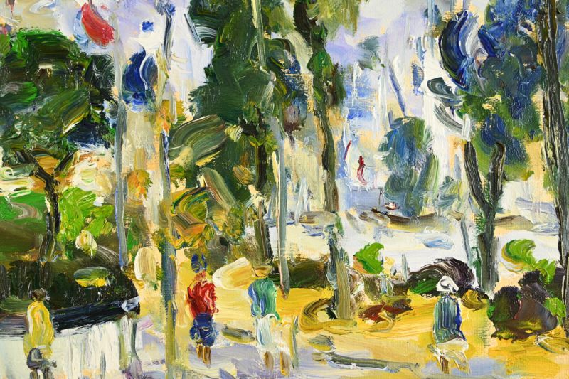 July 14 In Trouville, 1930s, Oil On Canvas photo 300.0