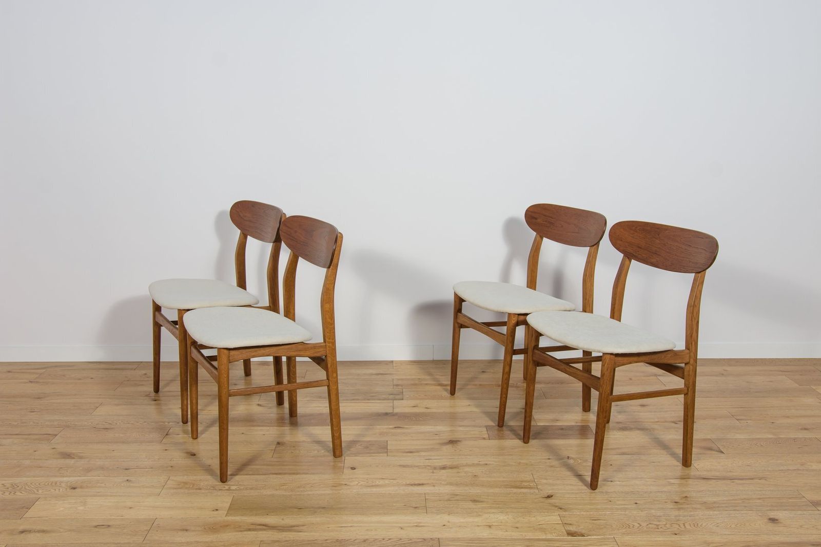 Mid Century Modern Teak Dining Chairs, 1960s, Set Of 4 photo Furniture