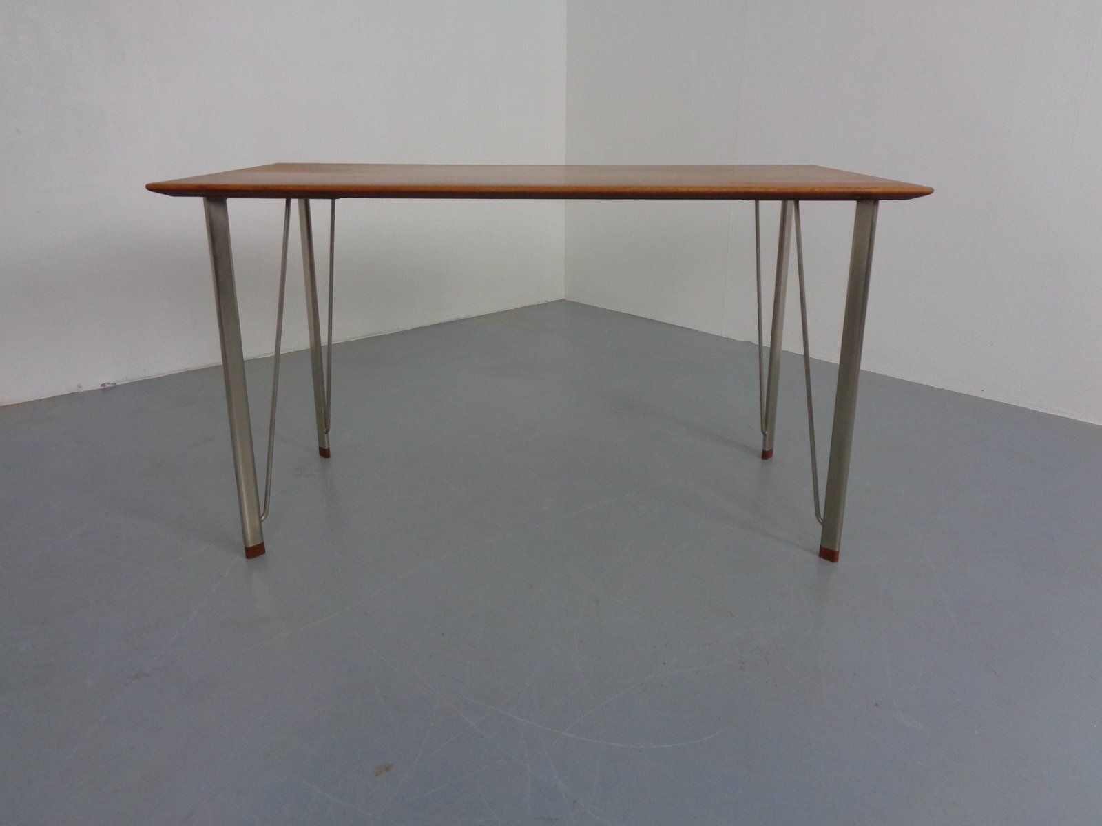 3605 Teak Desk By Arne Jacobsen For Fritz Hansen, 1950s photo vintage