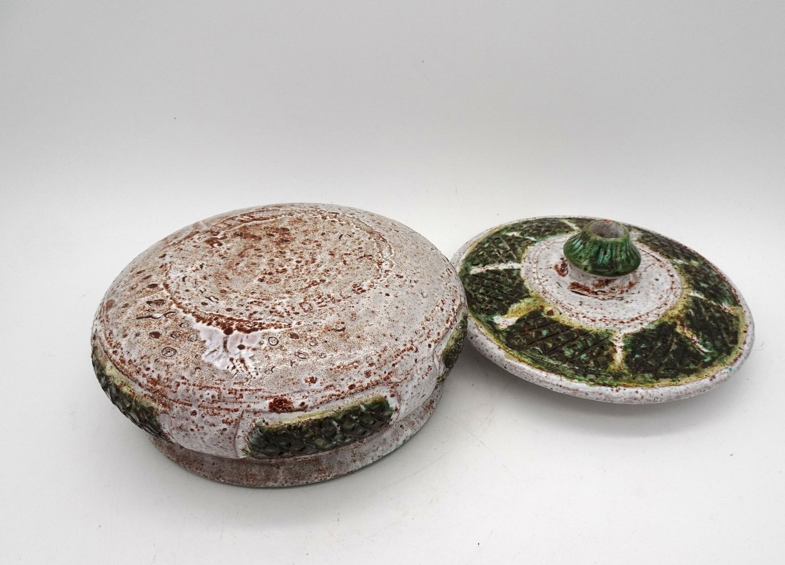 Vintage Ceramic Box By Marcel Giraud Cardelle From Vallauris, 1960s photo buy