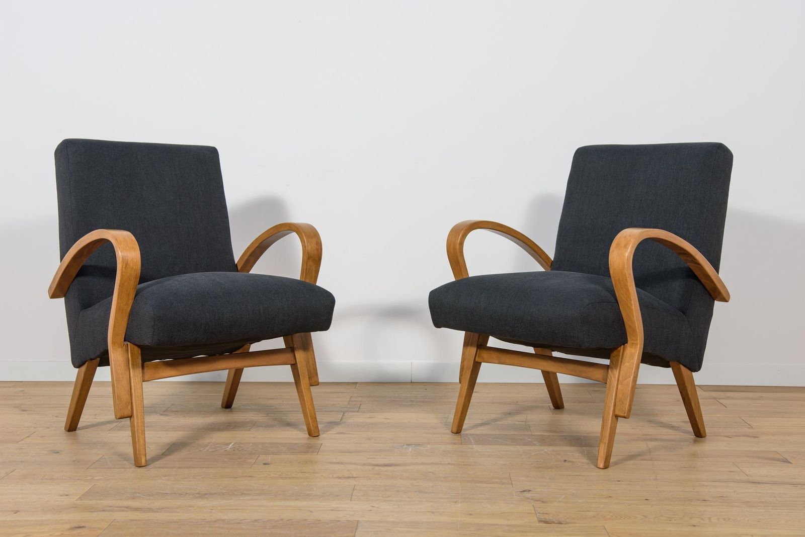 Mid Century Armchairs, Former Czechoslovakia, 1960s, Set Of 2 photo furniture