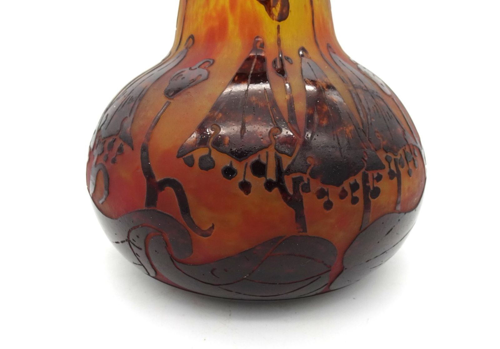photo vinterior Le Verre Francais Vase In Glass By Charles Schneider, 1920s