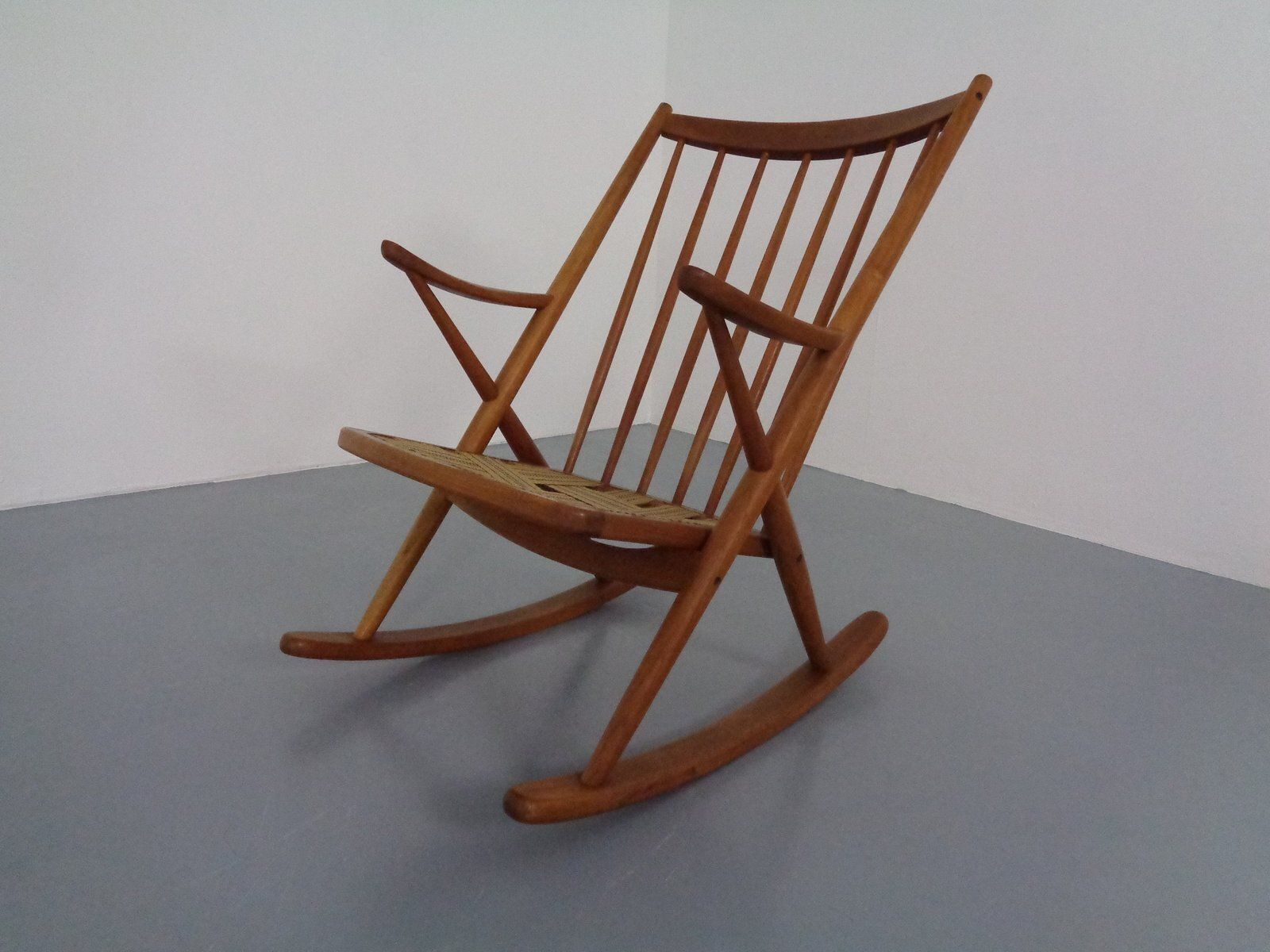 photo furniture Teak Rocking Chair By Frank Reenskaug For Bramin, Denmark, 1960s