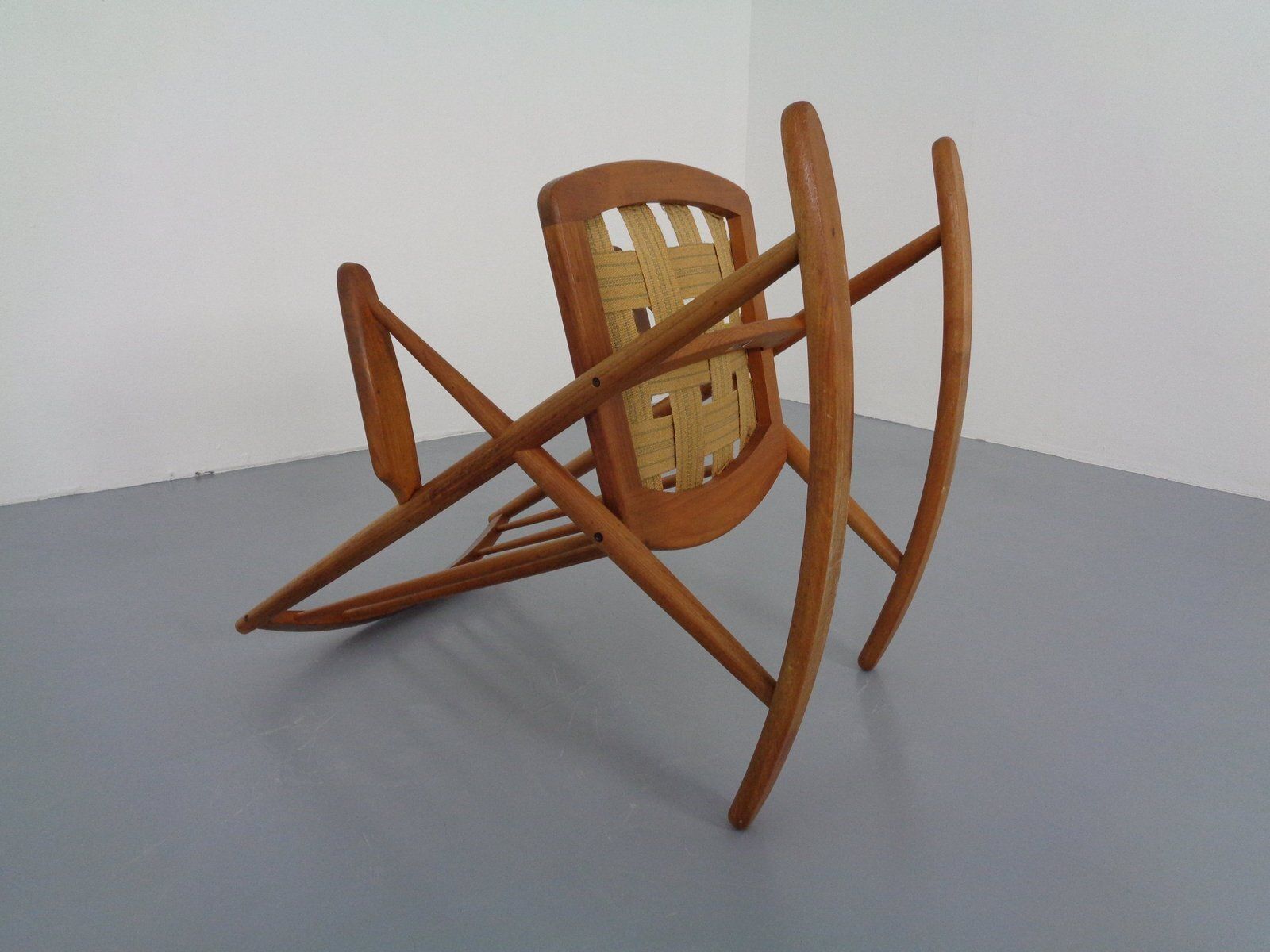 photo vinterior Teak Rocking Chair By Frank Reenskaug For Bramin, Denmark, 1960s