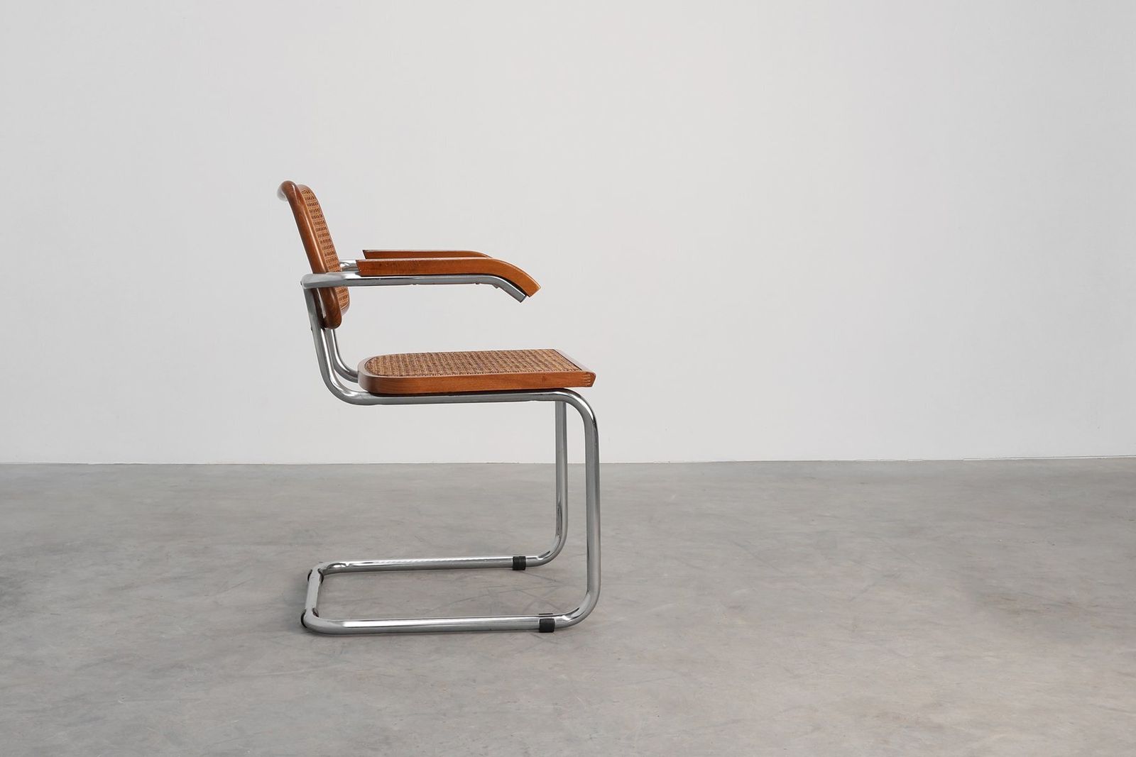 Bauhaus Armchair In Tubular Steel, Wood And Rattan, 1920 photo Furniture