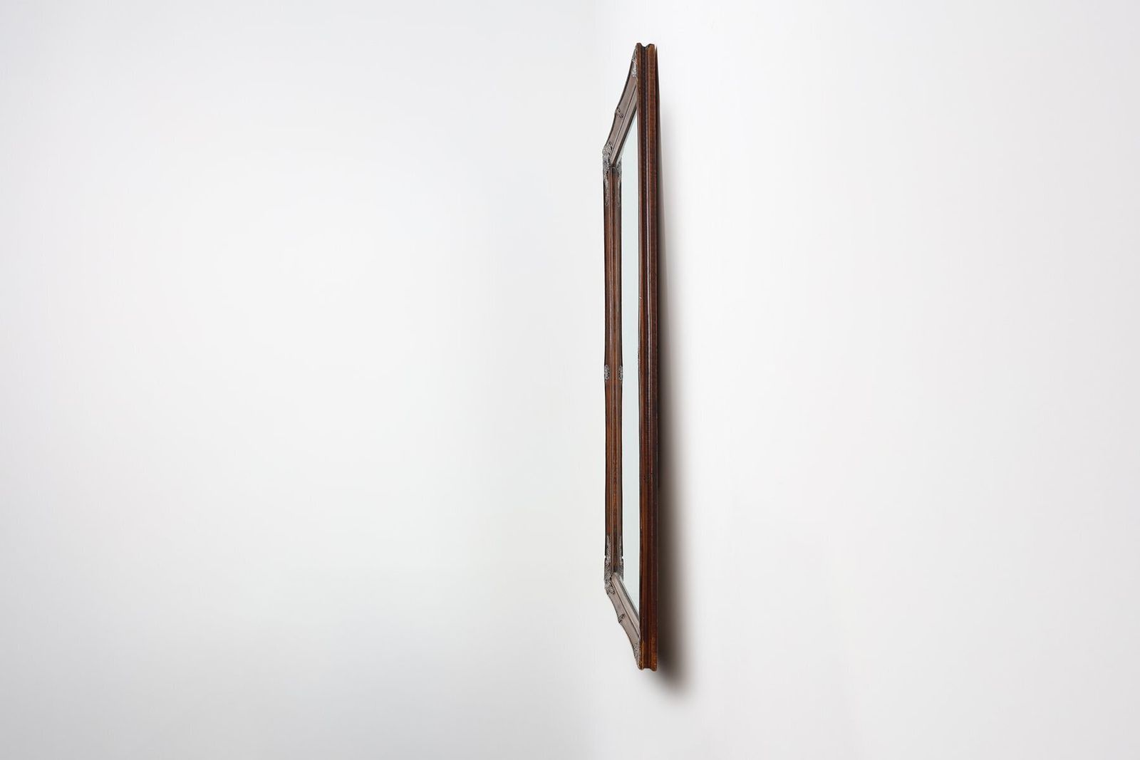 Antique Facet Cut Mirror With Carved Wood Frame, France, 1850s photo 1248.0