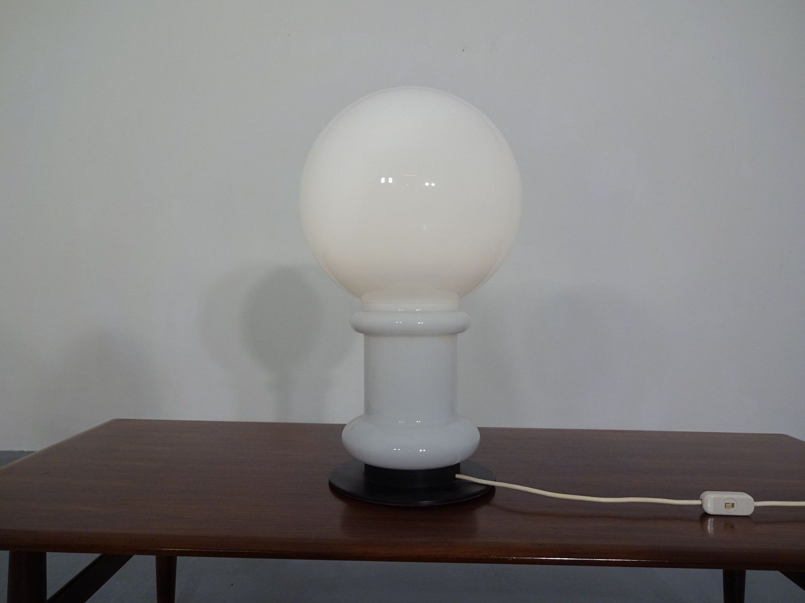 Opal Glass Floor Lamp From Glashütte Limburg, Germany, 1960s photo 824.0