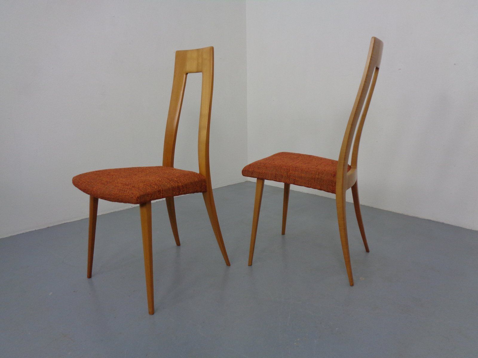 Cherry Wood Chairs From Ernst Martin Dettinger, Germany, 1960s, Set Of 2 photo 660.0