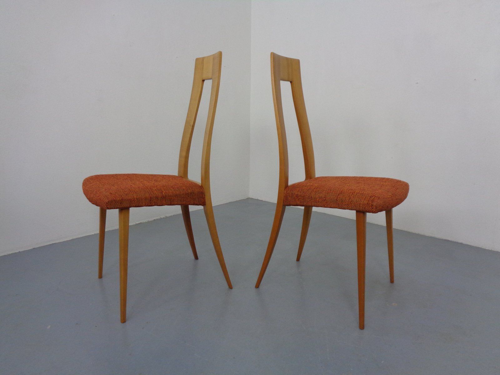 Cherry Wood Chairs From Ernst Martin Dettinger, Germany, 1960s, Set Of 2 photo vinterior
