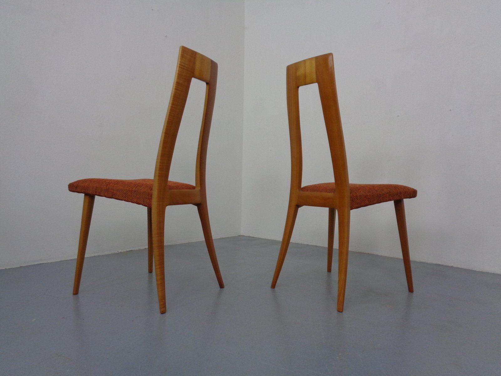 photo for sale Cherry Wood Chairs From Ernst Martin Dettinger, Germany, 1960s, Set Of 2