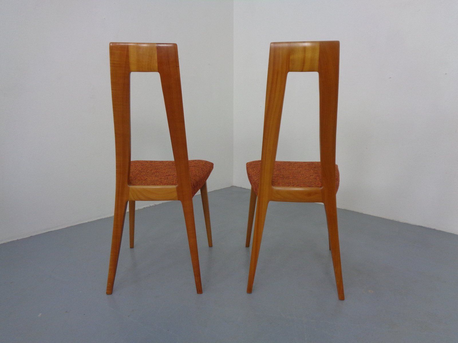 660.0 Cherry Wood Chairs From Ernst Martin Dettinger, Germany, 1960s, Set Of 2 photo