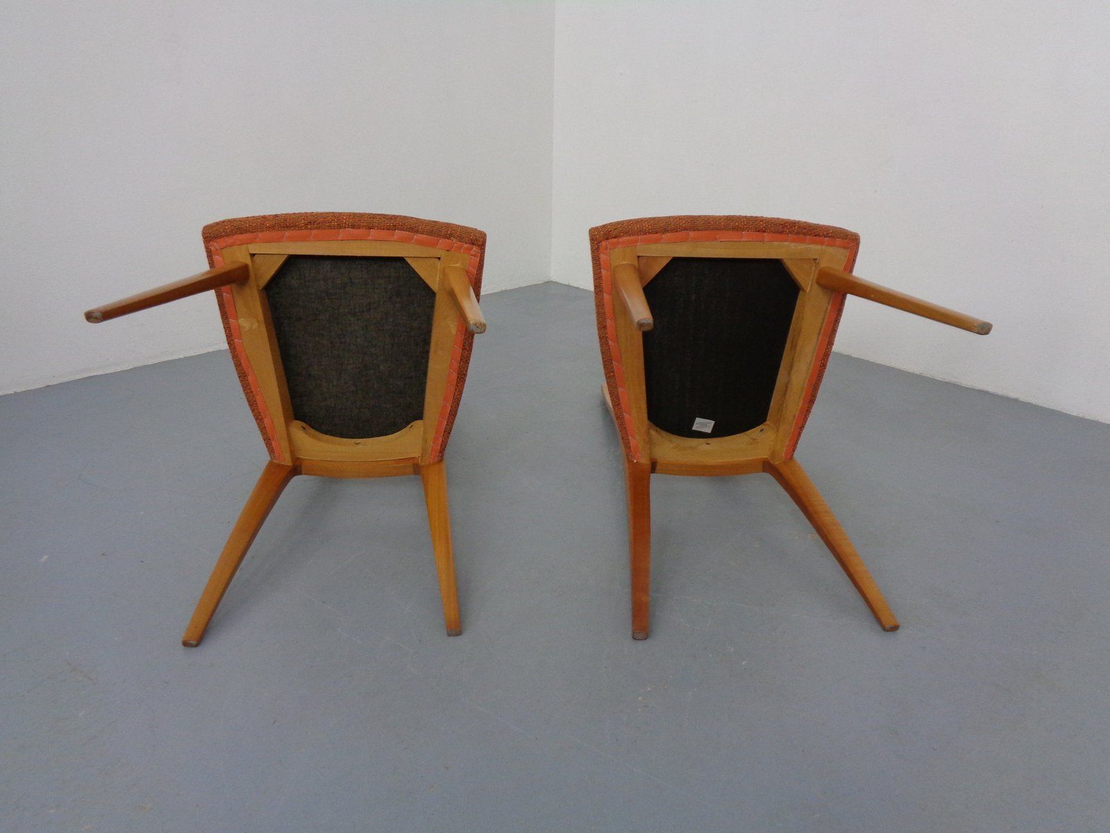 photo vinterior Cherry Wood Chairs From Ernst Martin Dettinger, Germany, 1960s, Set Of 2