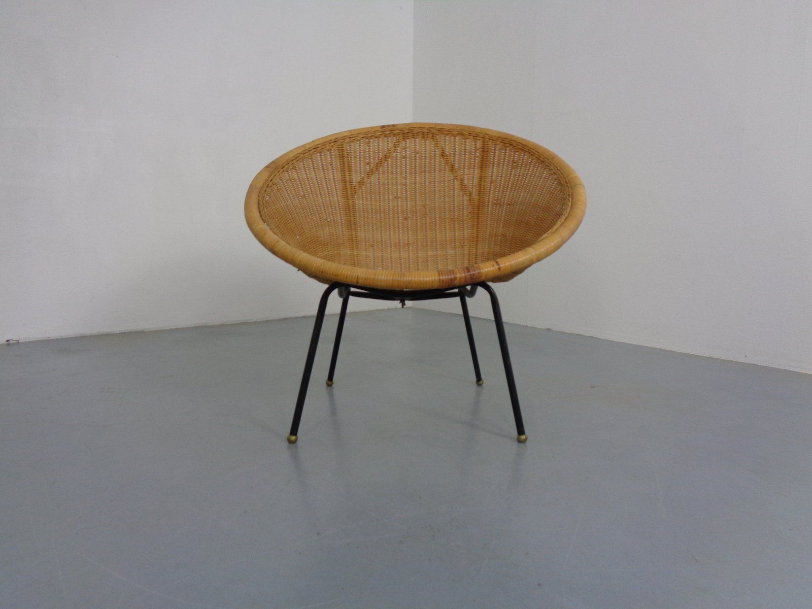 Mid Century Modern Wicker Chair By Paul Mccobb, USA, 1950s