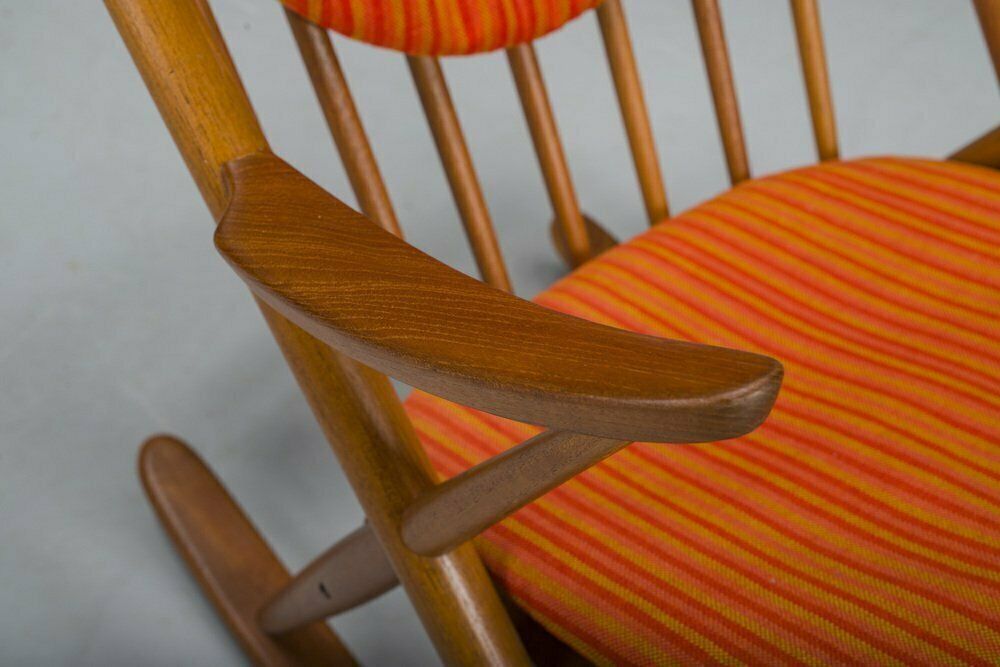 photo for sale No. 182 Teak Rocking Chair By Frank Reenskaug For Bramin, 1960s