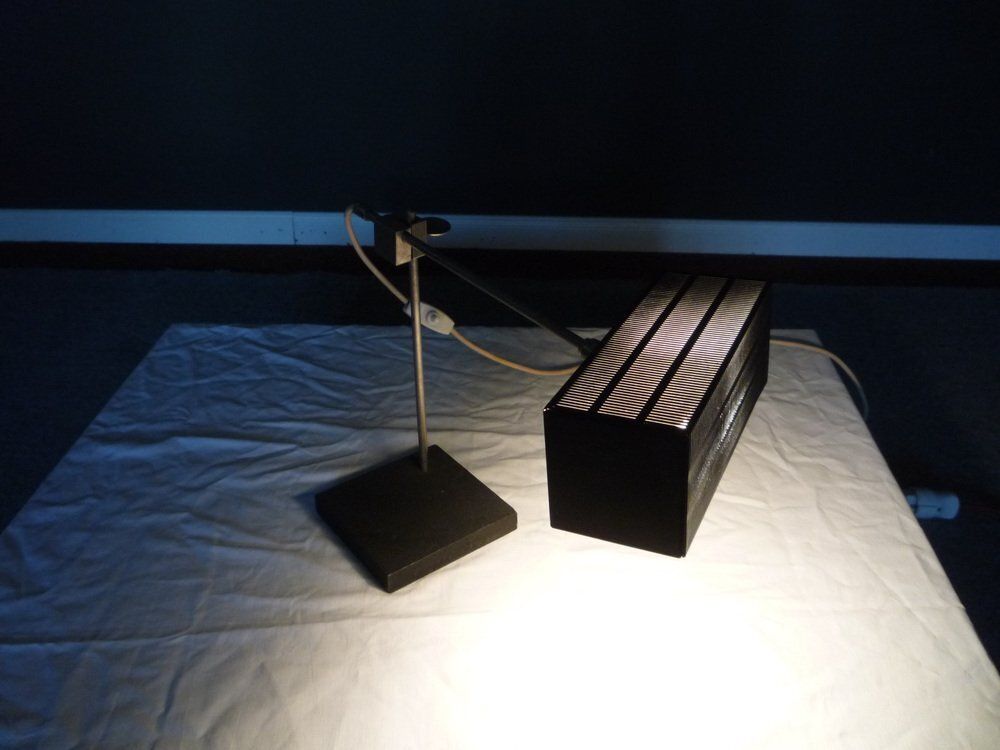 Minimalist Flamingo Table Lamp By Max Bietenholz For Bünte & Remmler, 1960s photo furniture