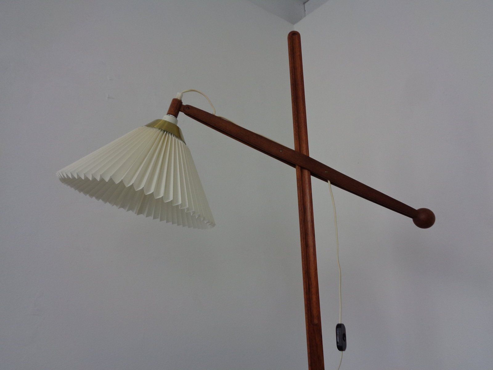 1821.0 Model 325 Adjustable Floor Lamp In Teak By Vilhelm Wohlert For Le Klint, Denmark, 1950s photo