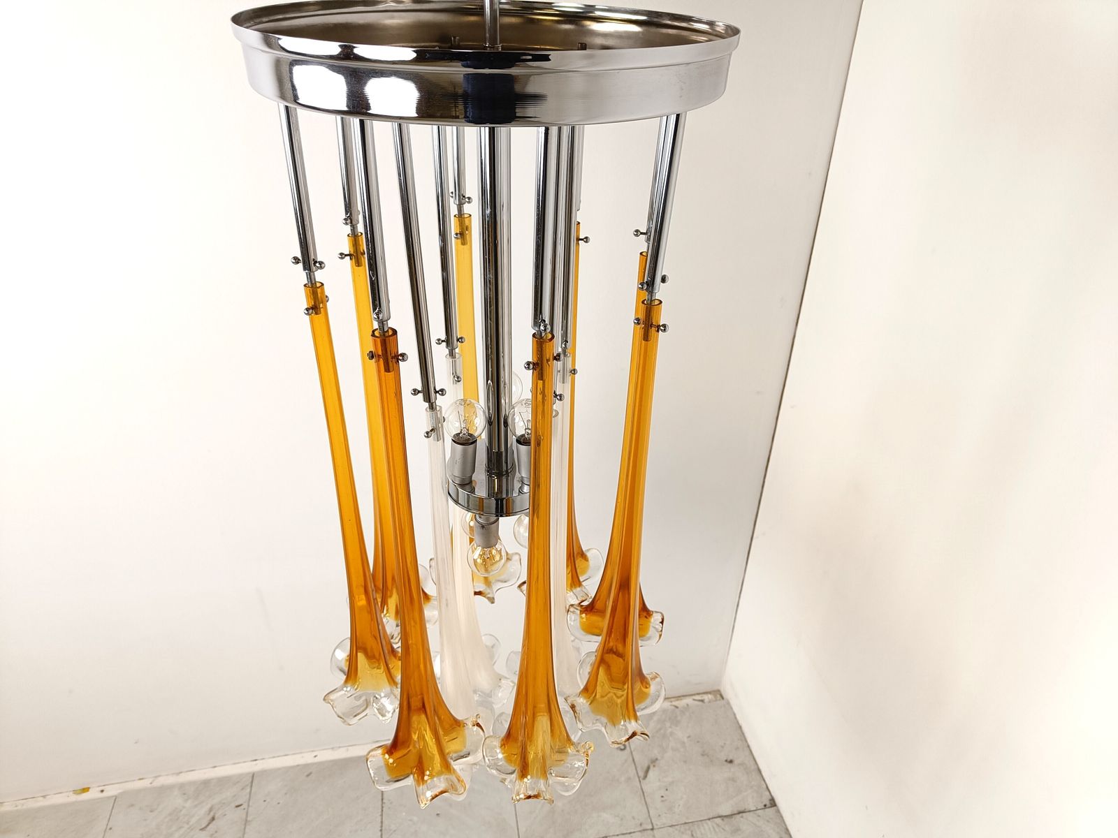 photo furniture Vintage Paolo Venini Chandelier, 1970s
