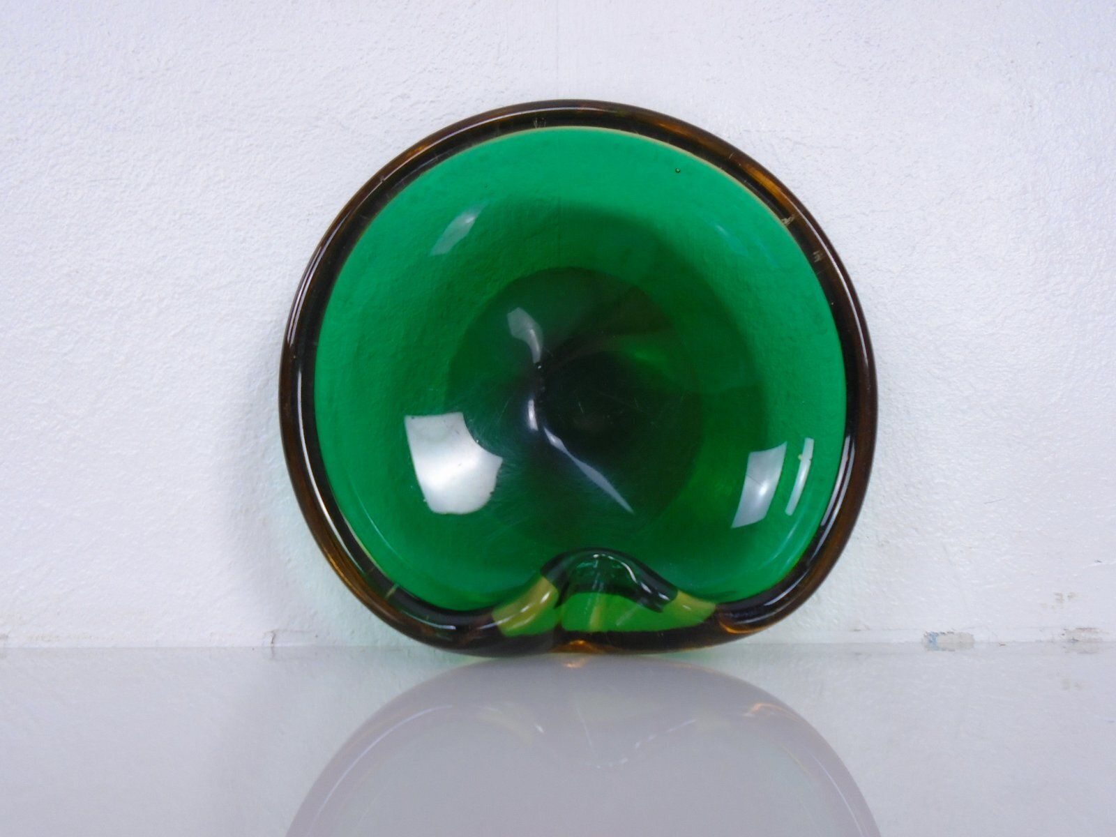 Sommerso Murano Glass Ashtray, Italy, 1960s photo for sale