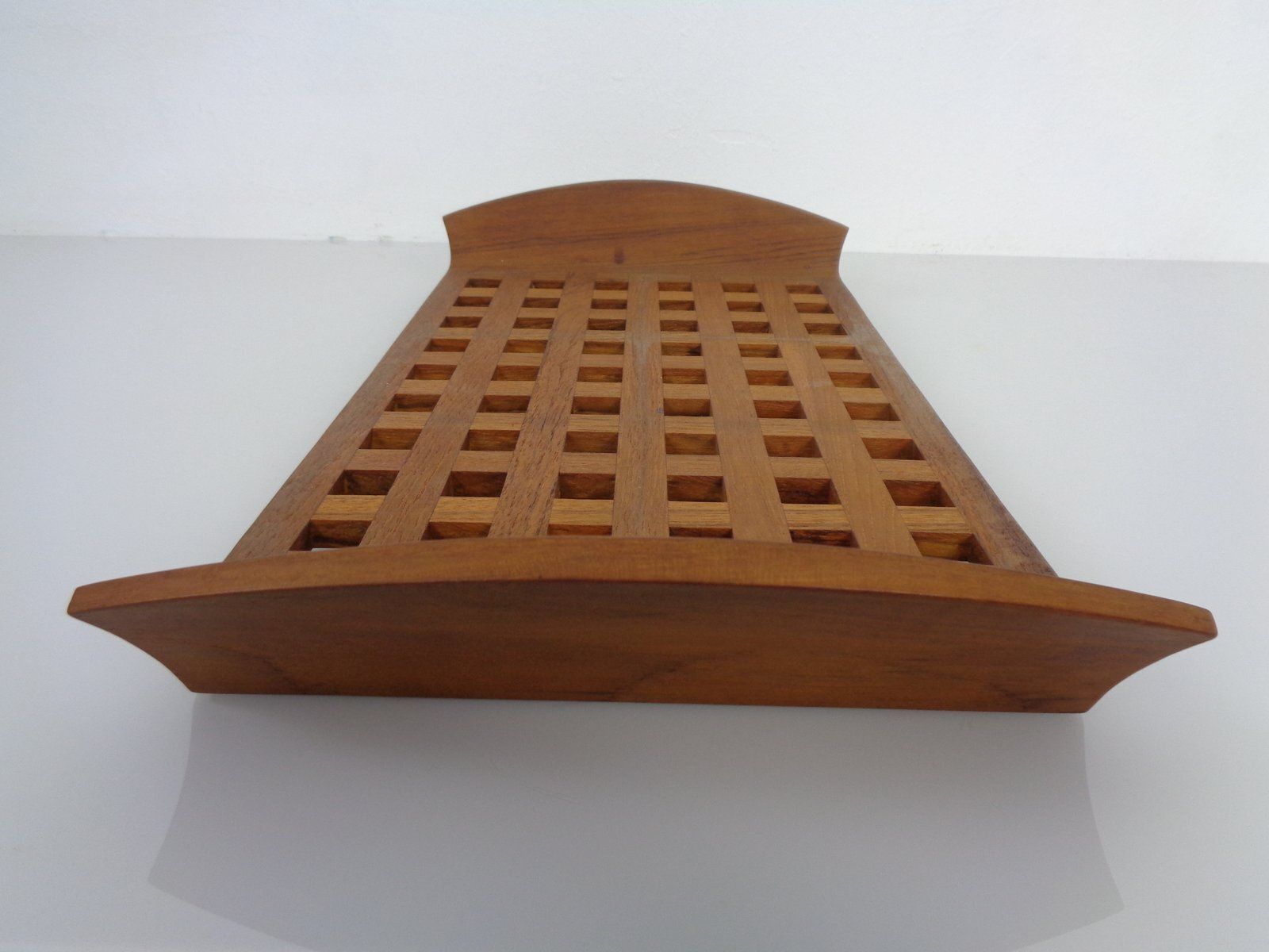 photo for sale Teak Tray With Glass Bowls By Jens Quistgaard For Ihq Dansk Designs, 1960s, Set Of 7
