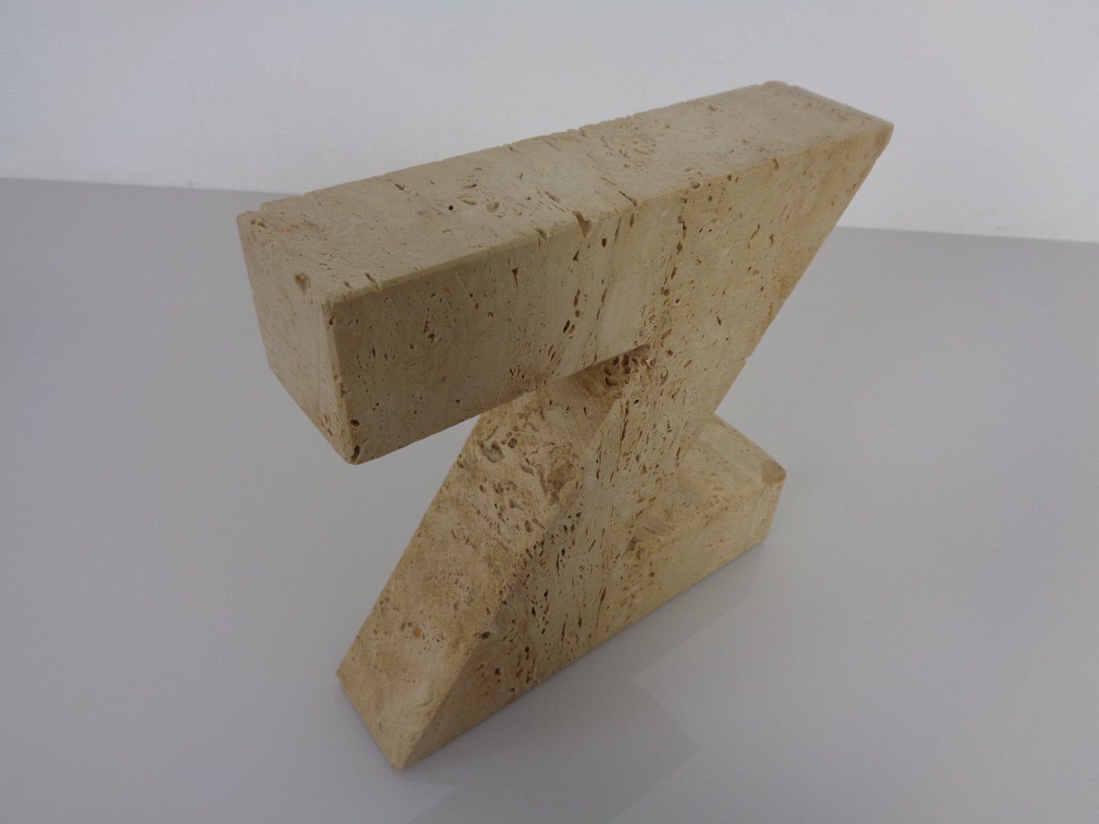 photo vinterior Travertine A To Z Bookends , Italy, 1960s, Set Of 2