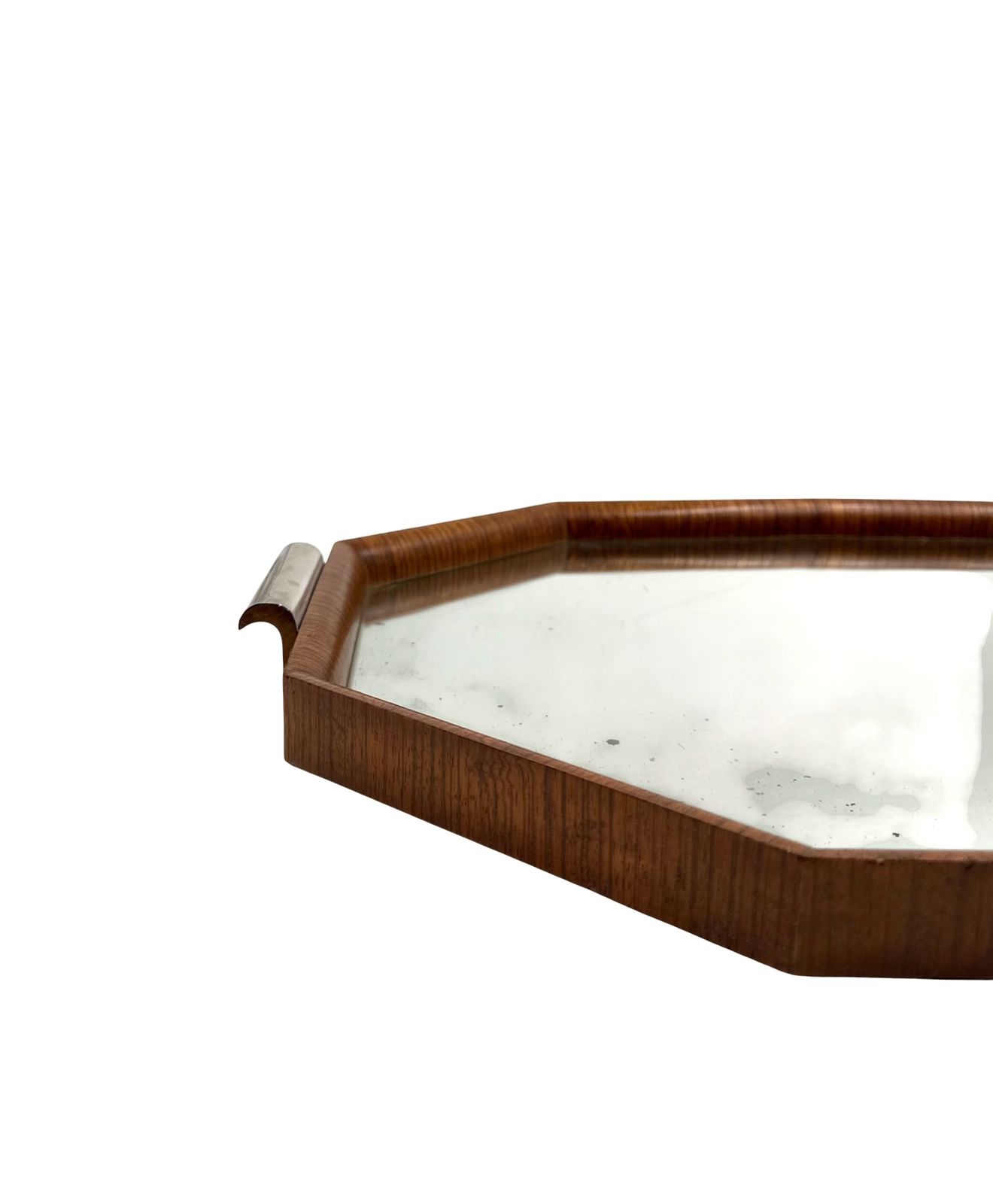 480.0 Mid Century Modern Mirrored Tray, Brazil 1960s photo