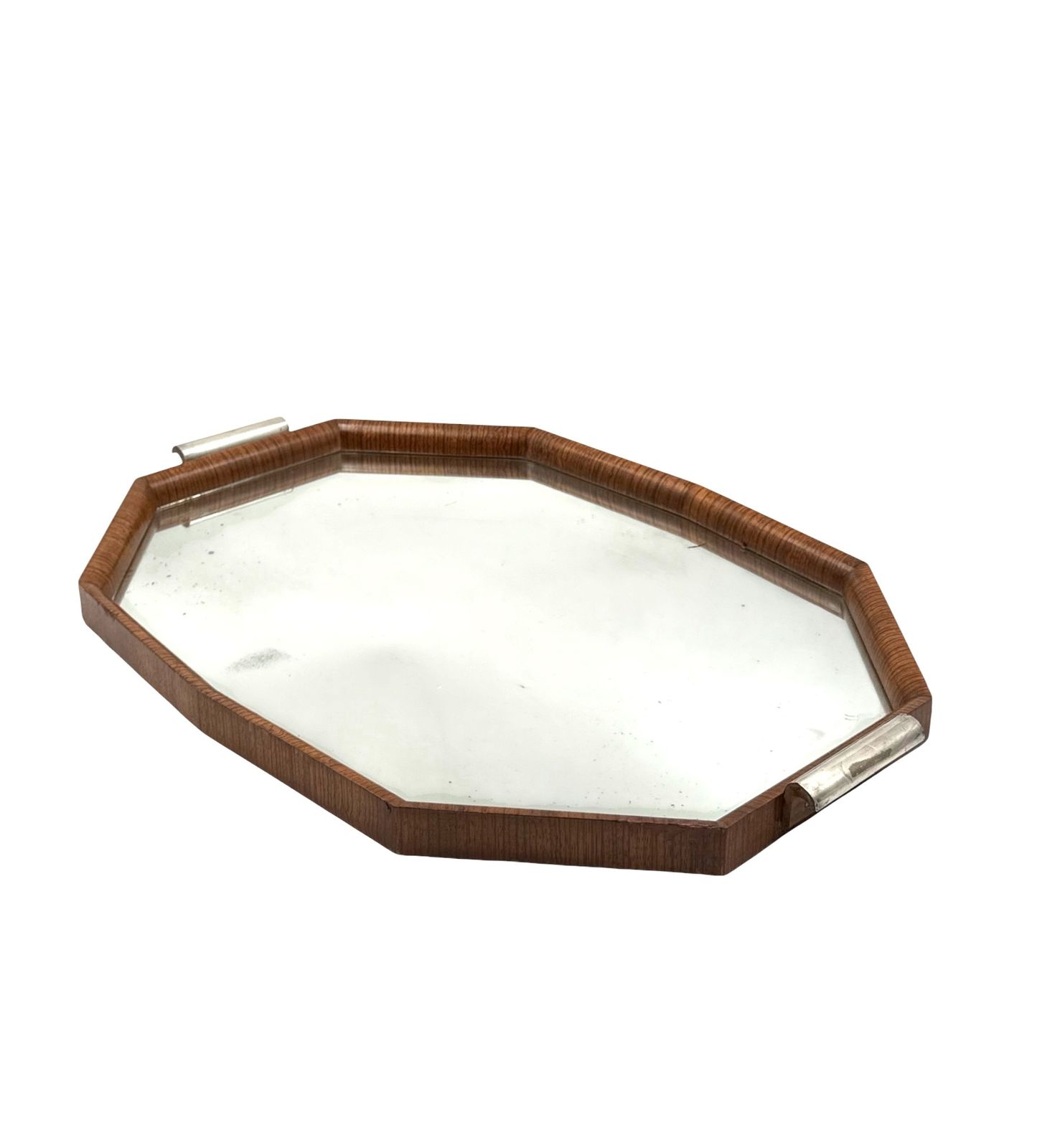 photo buy Mid Century Modern Mirrored Tray, Brazil 1960s