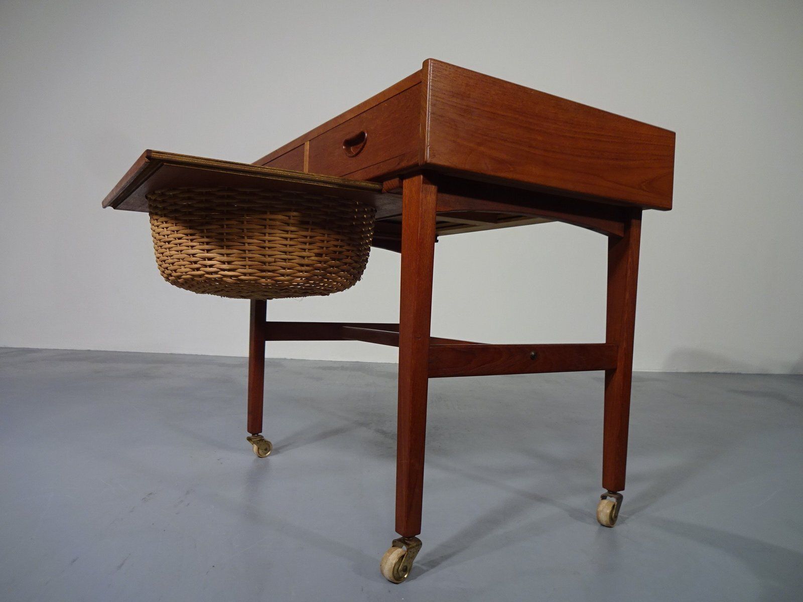 Danish Sewing Cart In Teak, 1960s photo Furniture